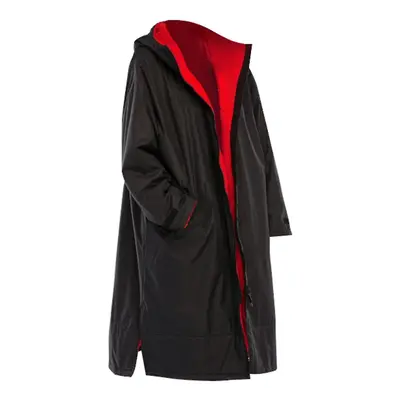 Waterproof Surf Changing Robe Outdoor Coat Jacket Hooded Cloak Black Red