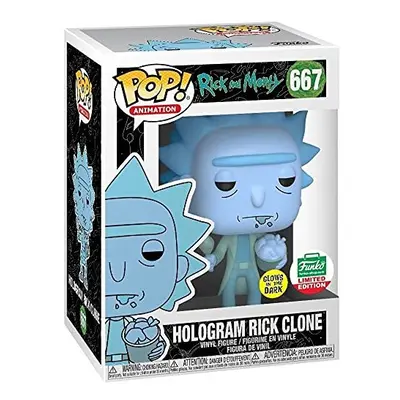 Funko Pop! Animation: Rick & Morty - Hologram Rick Clone Exclusive #667