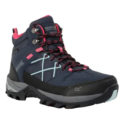 (4 UK, Navy/Pink/Aqua) Regatta Womens/Ladies Samaris III Walking Boots