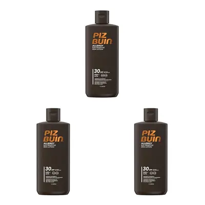 Piz Buin Allergy Sun Sensitive Skin Lotion SPF 30, 200ml (Pack of 3)