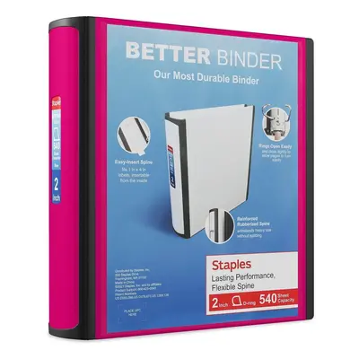 Staples Better Binder 2-Inch Pink