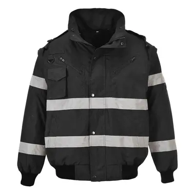 (XXL, Black) Portwest Mens Iona In 3 In Bomber Jacket