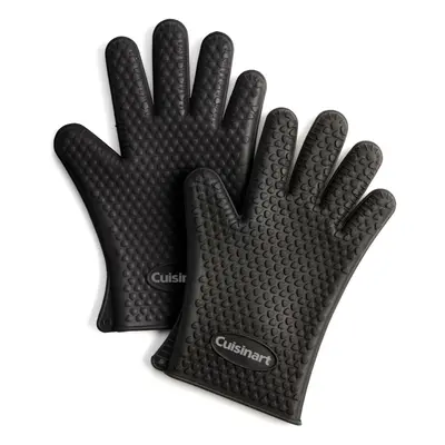 Cuisinart CGM520 Heat Resistant Silicone Gloves Black 2Pack