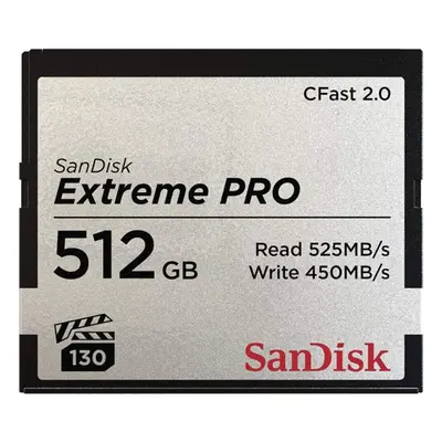 SanDisk Extreme PRO CFast 2.0 525MBs Memory Card 512GB