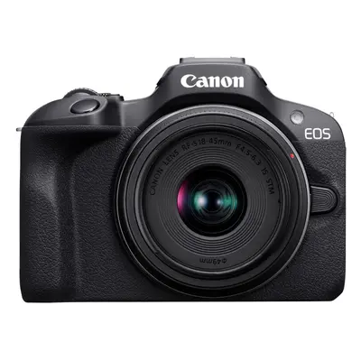 Canon EOS R100 Mirrorless Camera RF-S18-45mm F4.5-6.3 is STM & RF-S55-210mm F5-7.1 is STM Lens K