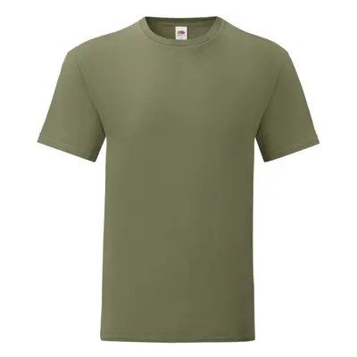 (3XL, Classic Olive Green) Fruit Of The Loom Mens Iconic T-Shirt (Pack Of 5)