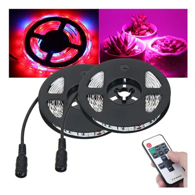 (No) DC12V 2M Red:Blue 5:1 Full Spectrum LED Grow Strip Hydroponic Plant Light Kit