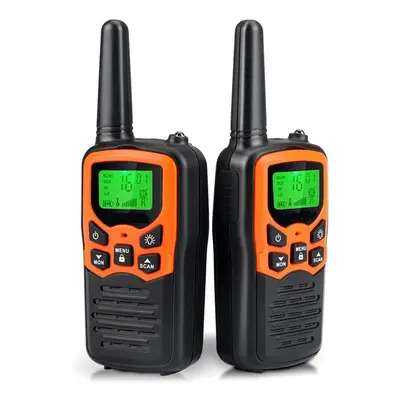 (2pcs) Walkie Talkies Long Range Adults with FRS Channels Family Walkie Talkie with LED Flashlig