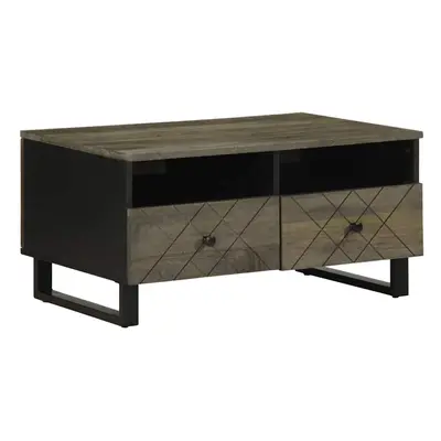 vidaXL Coffee Table Black 80x54x40 cm Solid Wood Mango side table