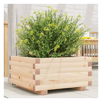 vidaXL Garden Planter 50x50x26.5 cm Solid Wood Pine