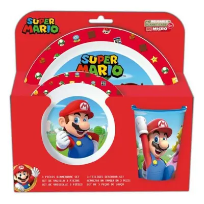 Super Mario 3Pcs Plate Set