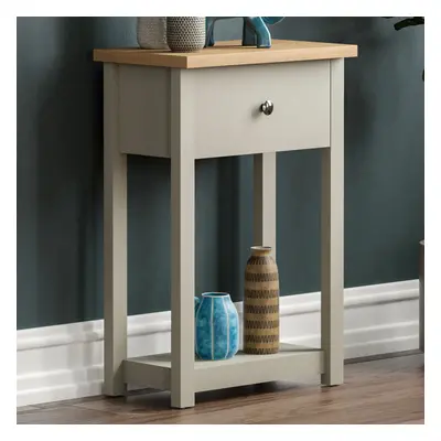 (Grey & Oak) Arlington Drawer Console Table Hallway Storage