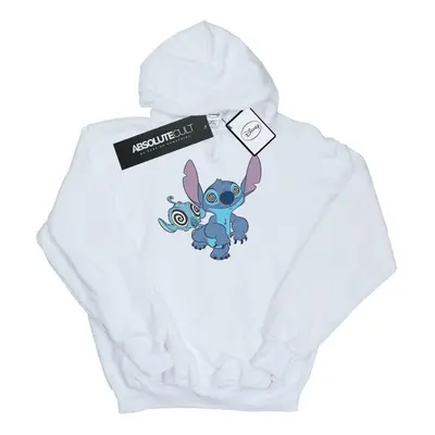 (9-11 Years, White) Disney Girls Lilo And Stitch Hypnotized Hoodie