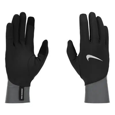 (M, Black) Nike Mens Pacer Midweight Running Gloves