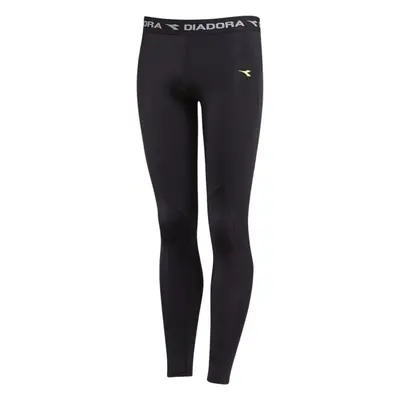 (14) Kids DIADORA Compression Tights Long Johns Running Junior Boys Thermal - Black