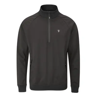 (M, Black) Farah Mens Kala Quarter Zip Jacket