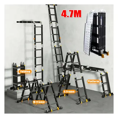 4.7M Upgrade Way Combination Ladder Multi Purpose Step W/Platform