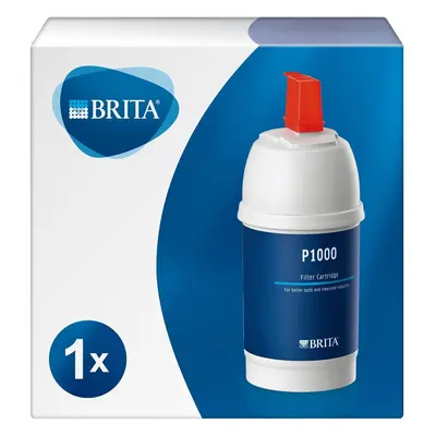 BRITA P1000 replacement filter cartridge for BRITA filter taps, reduces chlorine, limescale and 