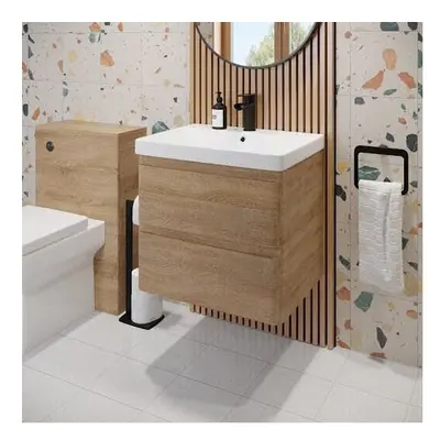 Wall Mounted Bathroom Vanity Unit & Basin Sink Storage Furniture Cabinet 600mm