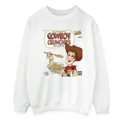 (S, White) Disney Mens Toy Story Woody Cowboy Crunchies Sweatshirt