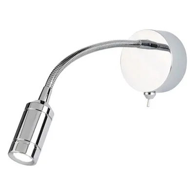 LED Wall Light - Flexi Arm - Chrome