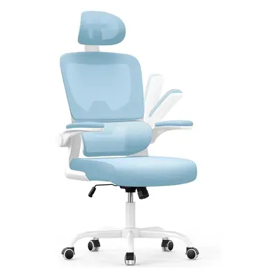 (Blue C) Ergonomic Office Chair With Adjustable Headrest