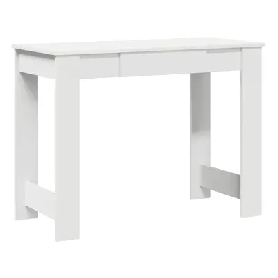 (white) vidaXL Desk Concrete Grey 100x45x75 cm Engineered Wood office desk study desk