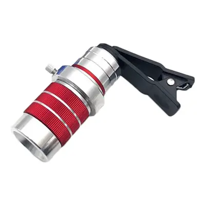 (Red) 10x18 High Definition Phone Telescope Dual Focus HD Optic Lens Monocular