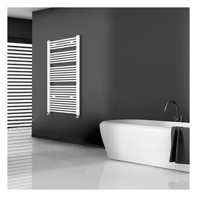 (white, 1200x450mm) Stylish Straight Towel Rail Heating Towel Radiator