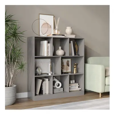 (Grey) Cube Asymmetrical Storage Cabinet Wooden Bookcase Shelve Square Organiser