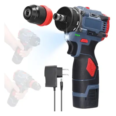 (multicolor, 1pcs battery US Plug) 16.8v 2in1 Lithium Drill Electric Screwdriver Multifunction P