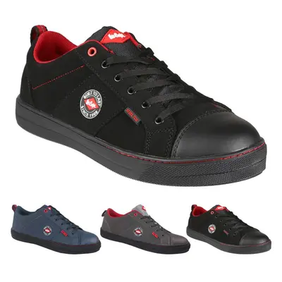 (Black, 10) Lee Cooper Workwear Unisex SB SRA Toe Cap Baseball Trainers Safety Work Shoes