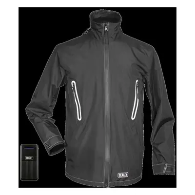 5V Heated Rain Jacket - Large with Power Bank