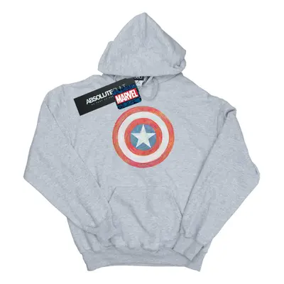 (12-13 Years, Sports Grey) Marvel Boys Captain America Sketched Shield Hoodie