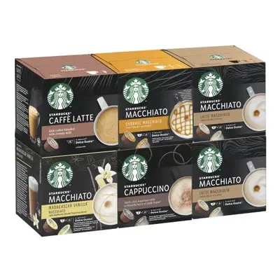 STARBUCKS White Cup Variety Pack by Nescafe Dolce Gusto Coffee Pods, x (72 Pods/36 Servings (Pac