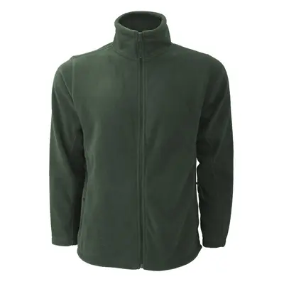 (4XL, Bottle Green) Russell Mens Full Zip Outdoor Fleece Jacket