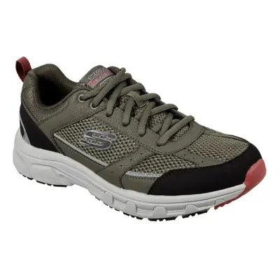 (11 UK, Olive/Black) Skechers Mens Oak Canyon Verketta Leather Trainers