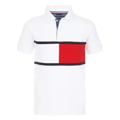 Tommy Hilfiger Boys Short Sleeve Fashion Polo Shirt White