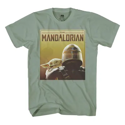 STAR WARS Mandalorian Child Over Shoulder T-shirt for Men Adult Merch