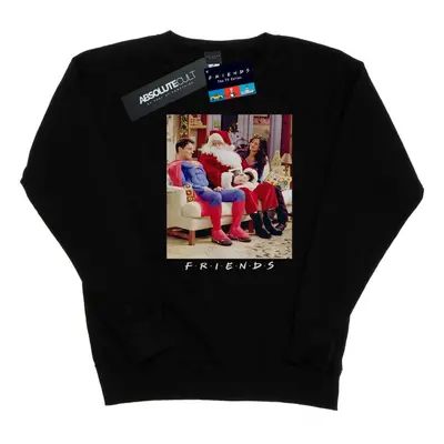 (M, Black) Friends Womens/Ladies Superman And Santa Sweatshirt