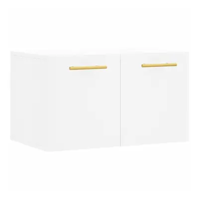 vidaXL Wall Cabinet Storage Cabinet Display Cabinet White Engineered Wood