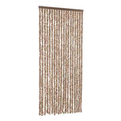 (beige and dark brown, x cm) vidaXL Fly Curtain Door Curtain Fly Screen Fly Blind Insect Curtain