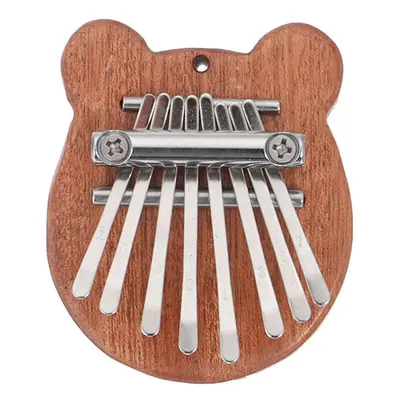 8 Keys Mini Kalimba Africa Thumb Piano Mbira Solid Wood Keyboard Instrument Gift Toy With Lanyar