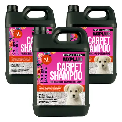 (Orange Blossom & Jasmine, 15L) Pro-Kleen 5L MAXPlus Carpet Cleaner