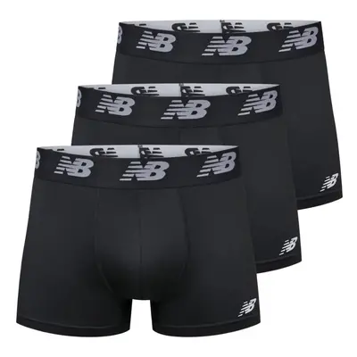 New Balance Men's 3"" Premium Performance Trunks (3 Pack) Black/Black