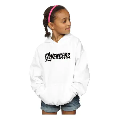 (9-11 Years, White) Avengers Girls Hoodie