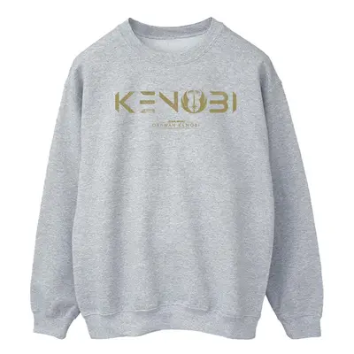 (M, Sports Grey) Star Wars Mens Obi-Wan Kenobi Logo Sweatshirt