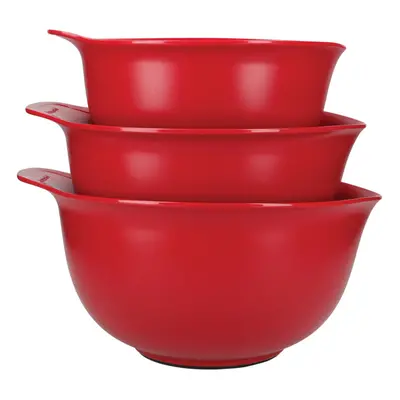 KitchenAid Set of Mixing Bowls, Dishwasher Safe Nesting Bowls with Non-Slip Base and Spout Empir