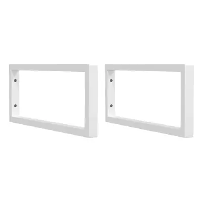 (white, x cm/ Rectangular) vidaXL Shelf Brackets for Washbasin Shelf Support Shelving Bracket pc