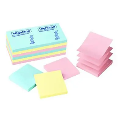 3M Company MMM6549PUA Highland Pop-Up Notes X Asted Pastel Pads